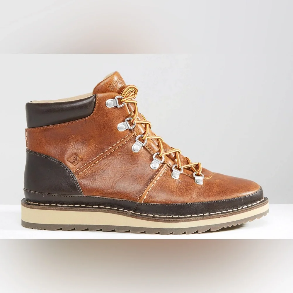 Sperry Alpine Hiking Boots Leather Men’s Boots Size 11 Brown Black Work Boots